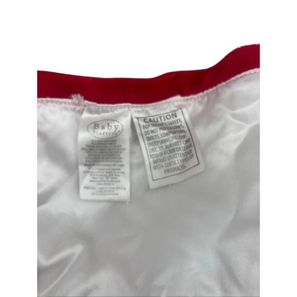 Baby Starters Sock Monkey Security Blanket and Blue Plush Bear Hand Rattle - Picture 2 of 6